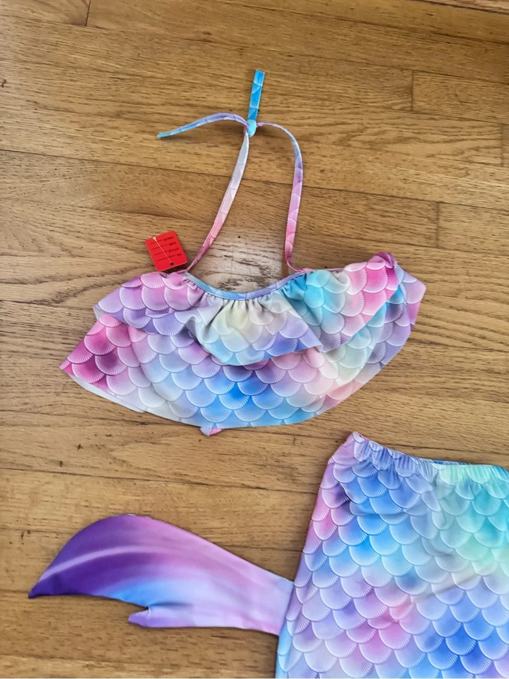 Kids Mermaid Costume Set - Multicolor Tail & Top